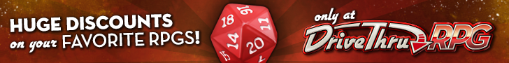 Huge Discounts on your Favorite RPGs @ DriveThruRPG.com